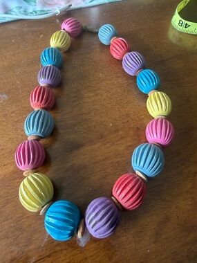 Handcrafted Multicolor Bead Necklace - Women Jewelry Vintage
